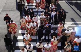 日本横滨：成人之日